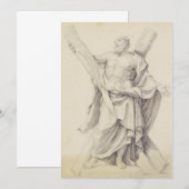 Saint Andrew einer von 12 Aposteln Dankeskarte (Vorne/Hinten)