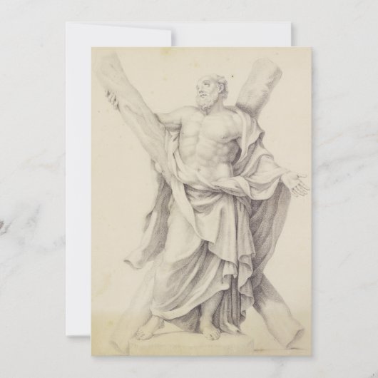 Saint Andrew einer von 12 Aposteln Einladung (Vorderseite)