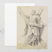 Saint Andrew einer von 12 Aposteln Einladung (Vorne/Hinten)