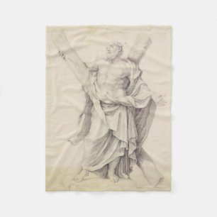 Saint Andrew einer von 12 Aposteln Fleecedecke