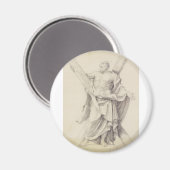 Saint Andrew einer von 12 Aposteln Magnet (Vorderseite/Rückseite)