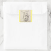 Saint Andrew einer von 12 Aposteln Quadratischer Aufkleber (Tasche)