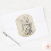 Saint Andrew einer von 12 Aposteln Runder Aufkleber (Umschlag)