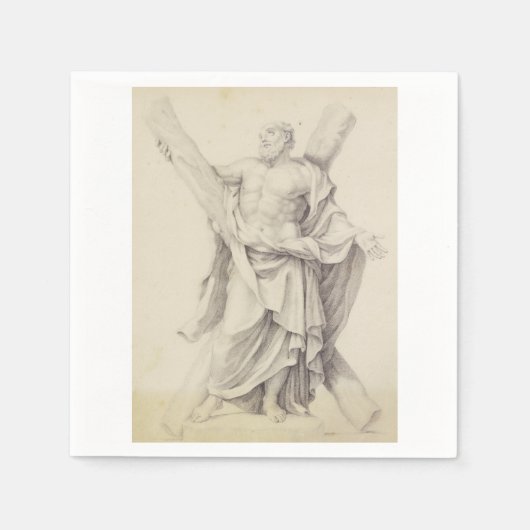 Saint Andrew einer von 12 Aposteln Serviette (Vorderseite)
