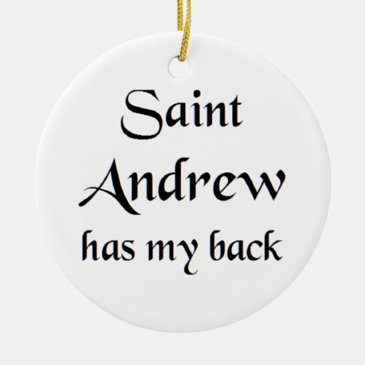 saint andrew T-Shirt Keramik Ornament (Vorne)
