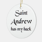 saint andrew T-Shirt Keramik Ornament (Links)