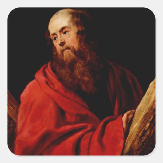 Saint Andrew von Peter Paul Rubens Quadratischer Aufkleber (Vorderseite)