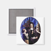 Saint Angela Merici Jungfrau und Gießerin Magnet (Vorderseite/Rückseite)
