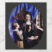 Saint Angela Merici Jungfrau und Gießerin Weinetikett (Einzelnes Label)