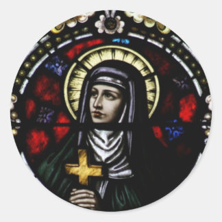 Saint Angela Merici Kunstgali Runder Aufkleber