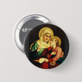 Saint Ann und Jungfrau Mary Button (Vorne & Hinten)