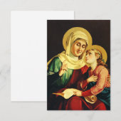 Saint Ann und Jungfrau Mary Dankeskarte (Vorne/Hinten)