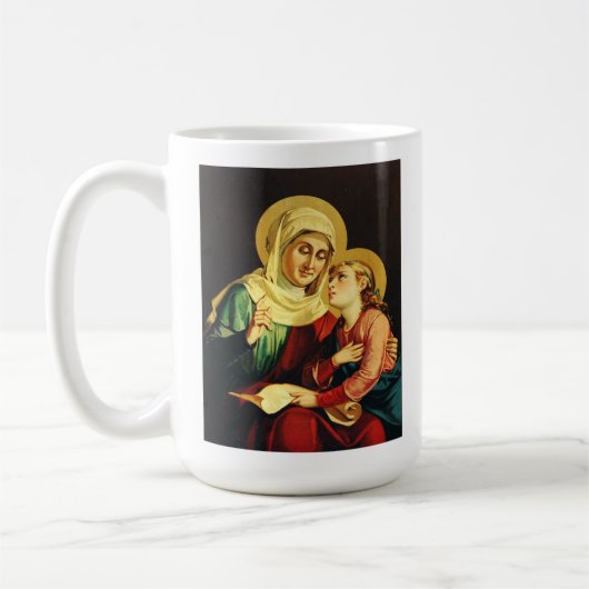 Saint Ann und Jungfrau Mary Kaffeetasse (Links)