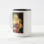 Saint Ann und Jungfrau Mary Zweifarbige Tasse (Vorderseite Links)
