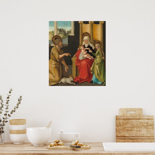 Saint Anne - Hans Baldung Grien Fine Art Poster (Küche)