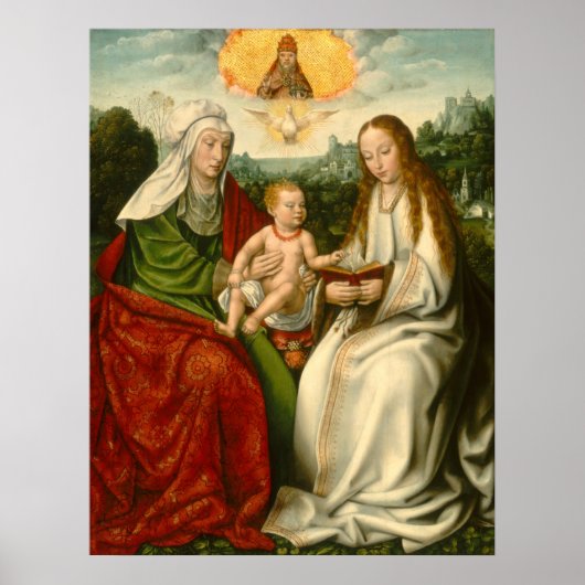 Saint Anne - Master of Frankfurt Fine Art Poster (Vorne)