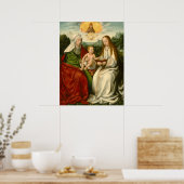 Saint Anne - Master of Frankfurt Fine Art Poster (Küche)