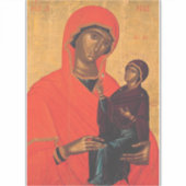 Saint Anne mit der Jungfrau Mary Aufkleber (Vorderseite)