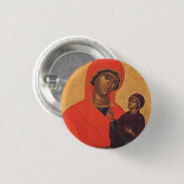 Saint Anne mit der Jungfrau Mary Button (Vorne & Hinten)