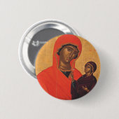 Saint Anne mit der Jungfrau Mary Button (Vorne & Hinten)