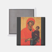 Saint Anne mit der Jungfrau Mary Magnet (Vorderseite/Rückseite)