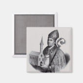 Saint Ansgar Apostel des Nordens Magnet (Vorderseite/Rückseite)