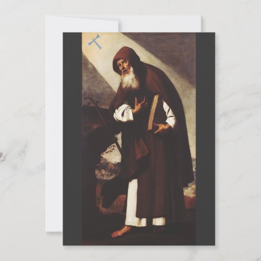 Saint Anthony der Abt Einladung (Vorderseite)