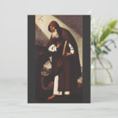 Saint Anthony der Abt Einladung (Stehend Vorderseite)