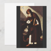 Saint Anthony der Abt Einladung (Vorne/Hinten)