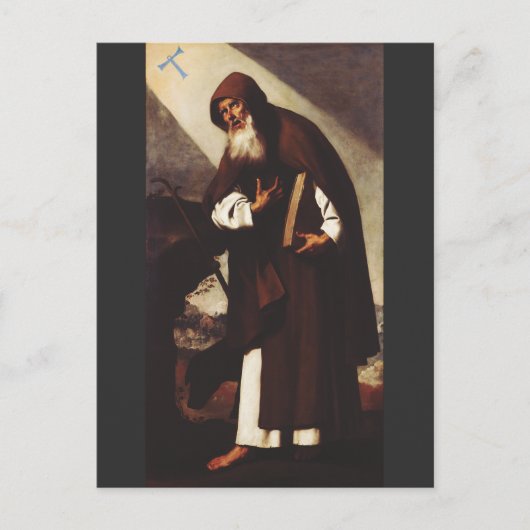 Saint Anthony der Abt Postkarte (Vorderseite)