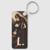 Saint Anthony der Abt Schlüsselanhänger (Rückseite)