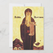 Saint Anthony, der Große Einladung (Vorderseite)