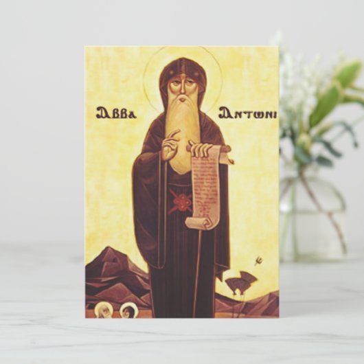 Saint Anthony, der Große Einladung (Stehend Vorderseite)