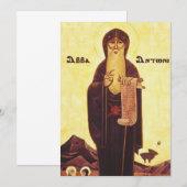 Saint Anthony, der Große Einladung (Vorne/Hinten)