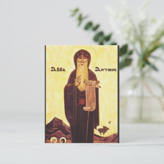 Saint Anthony, der Große Postkarte (Stehend Vorderseite)