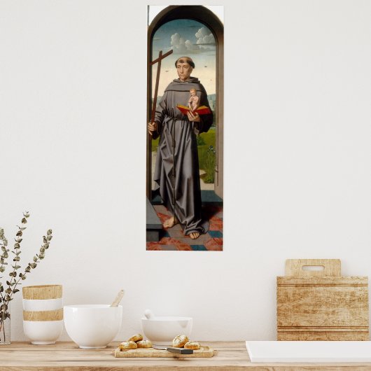 Saint Anthony - Gerard David Fine Art Poster (Küche)
