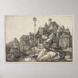 Saint Anthony Gravur von Albrecht Durer Poster