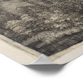 Saint Anthony Gravur von Albrecht Durer Poster (Ecke)