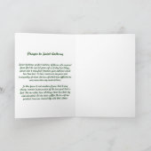 Saint Anthony Greeting Card with Prayer Karte (Innenseite)