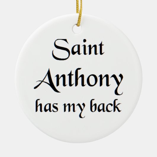 saint anthony keramik ornament (Vorne)