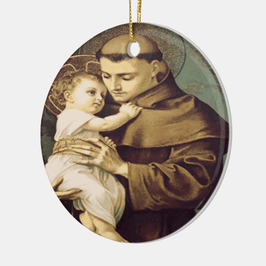 Saint Anthony Padua Keramik Ornament (Links)