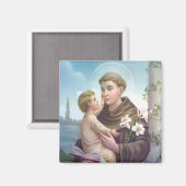 Saint Anthony Padua Magnet (Vorderseite/Rückseite)