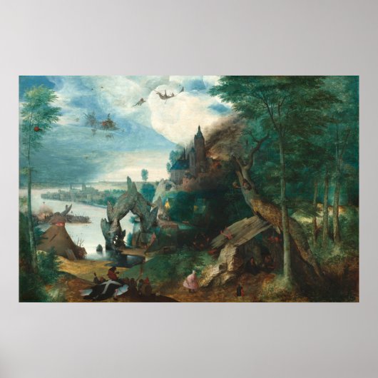 Saint Anthony - Pieter Bruegel Kunstgewerbe Poster (Vorne)
