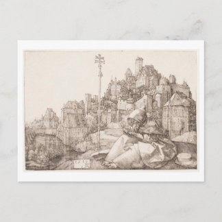 Saint Anthony Reading (Albrecht Durer 1519) Postkarte