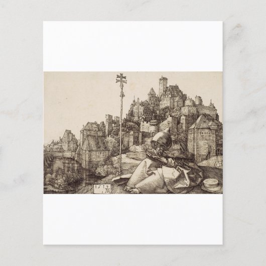 Saint Anthony Reading von Albrecht Durer (Vorderseite)