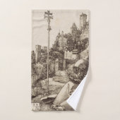 Saint Anthony Reading von Albrecht Durer Badhandtuch Set (Handtuch)
