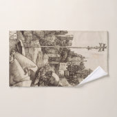Saint Anthony Reading von Albrecht Durer Badhandtuch Set (Handtuch)