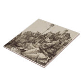 Saint Anthony Reading von Albrecht Durer Fliese (Seite)