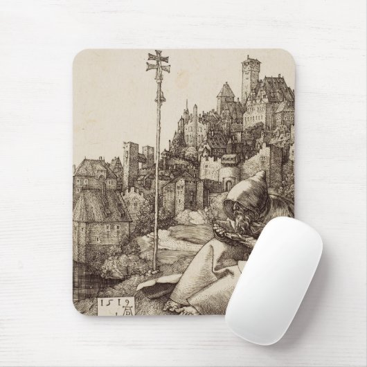 Saint Anthony Reading von Albrecht Durer Mousepad (Mit Mouse)