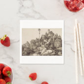 Saint Anthony Reading von Albrecht Durer Serviette (Beispiel)